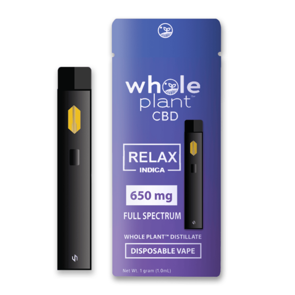 Whole Plant™ CBD Indica Disposable Vape Pen RELAX Bulk Wholesale