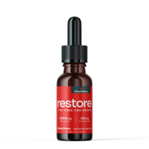 WP Restore 3000mg THC-Free CBD Drops Tincture